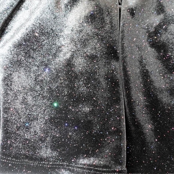 Baby | Little Me | Black Sparkle Ruffle Dress 6 Months - Picture 6 of 6